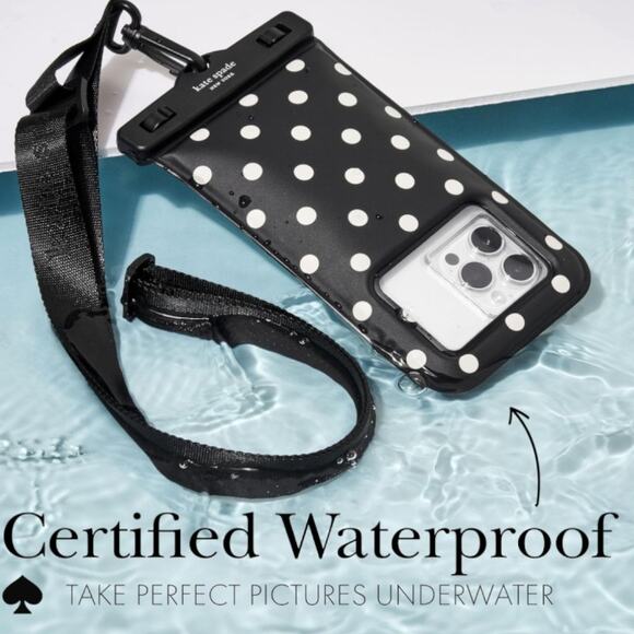 Kate Spade Floating Waterproof Phone Pouch - Picture Dot - Picture 3 of 5